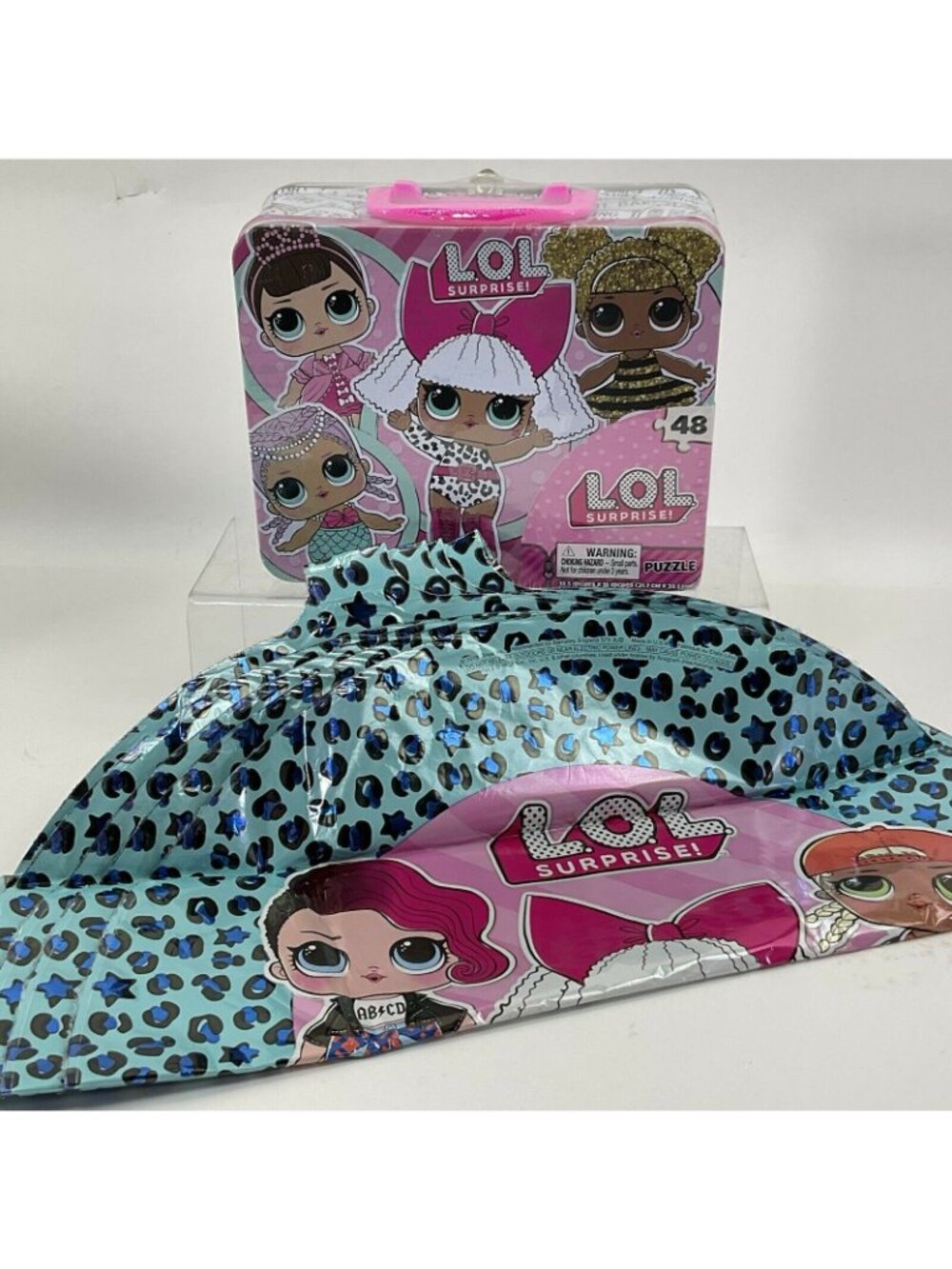 LOL Surprise! 48 Piece Cardinal Puzzle Collectors Lunch Box & 4 Mylar Balloons - Picture 7 of 8